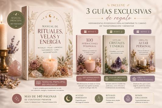 🌙  El Arte de los Rituales  Guía Completa de Velas, Energía y Transformación Interior.